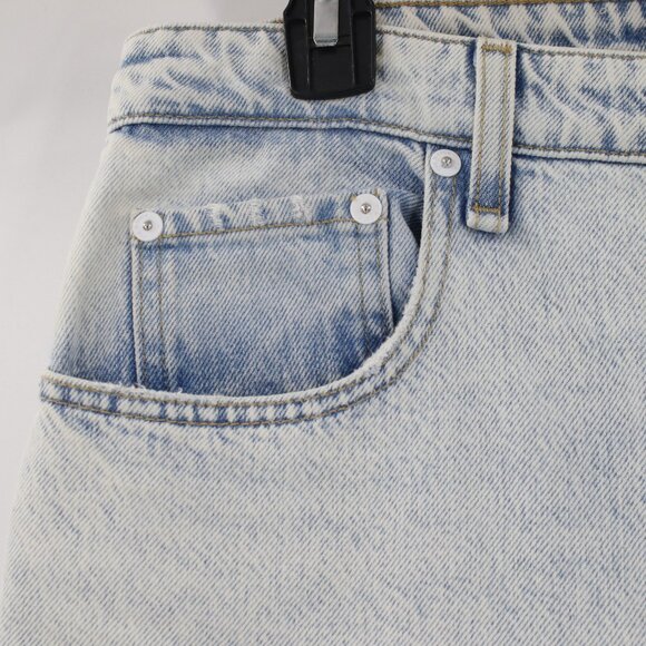 Rag & Bone Jeans Womens 30 Nina High Rise Shorty Cigarette Raw Mica Button Fly - Picture 3 of 13